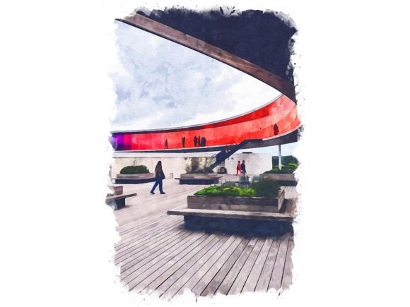Aarhus Denmark Unique Watercolor Illustrations for Digital Sellers