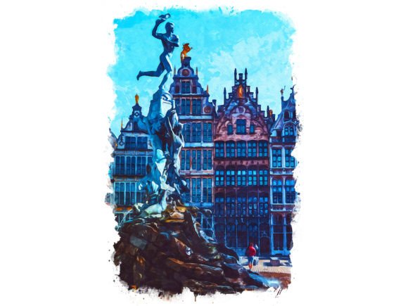 Antwerp Belgium Unique Watercolor Illustrations: A Designer’s Review for Real Client Projects