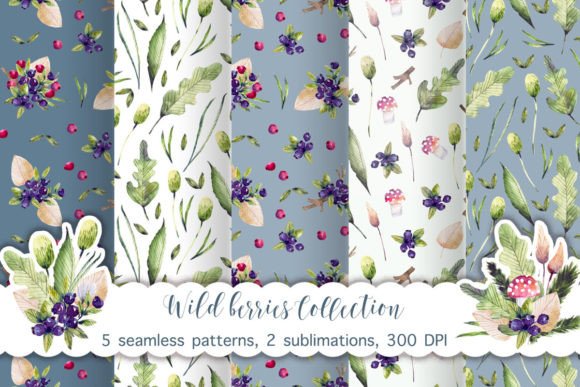 Berries Watercolor: A Soft, Organic Touch for Branding and Packaging Projects