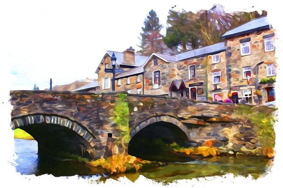 Cotswolds Europe Watercolor Illustrations for Branding and Marketing