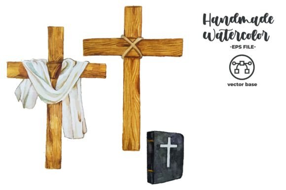 Cross Watercolor Clip Art Illustrations: A Designer’s Real-World Review for Local Branding