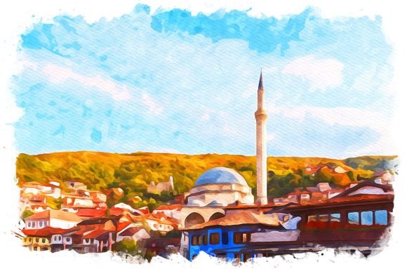 Prizren Exquisite Watercolor Illustrations for Crafting & Handmade Business