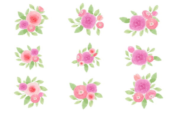 Rose Arrangement Watercolor: A Visual Design Asset for Bloggers & Digital Publishers
