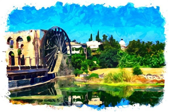 Syria Middle East Watercolor Illustrations for Crafters & Handmade Sellers