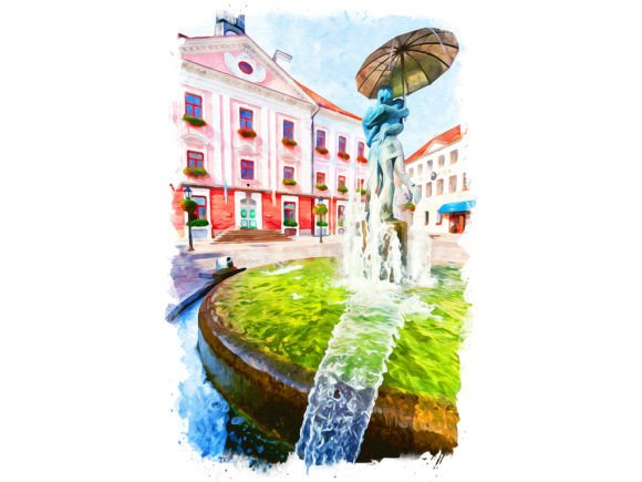 Tarfu Estonia Unique Watercolor Illustrations