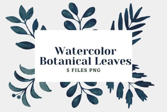 Watercolor Botanical Leaves 25: A Fresh Illustration Bundle for Lifestyle Branding and Content Marketing