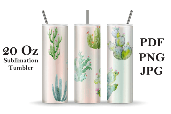 Watercolor Cactus Illustrations for Modern Blog Design and Editorial Use