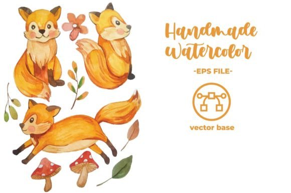 Watercolor Fox Illustration Elements: A Visual Designer’s Review for Content Publishers
