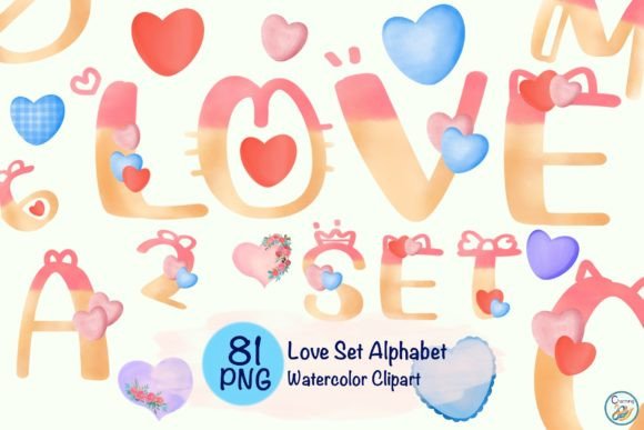 Watercolor Love Alphabet Set: A Designer’s Review for Branding & Illustrations Projects